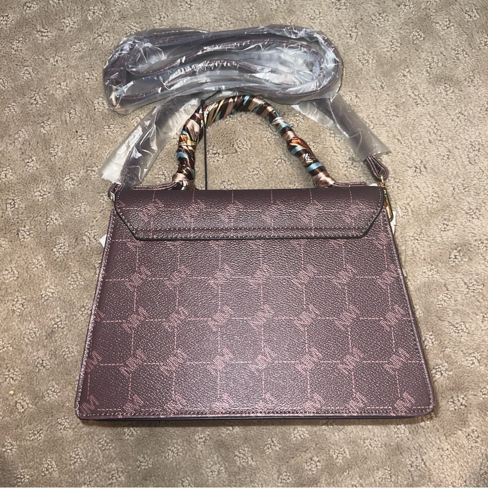 Nicole Miller NWT Brown Mix Crossbody Bag / Purse (0058) - Picture 3 of 6
